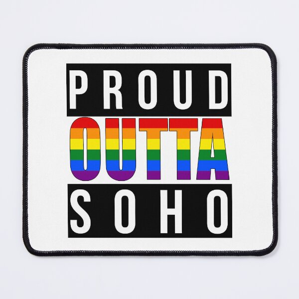Item preview, Proud Outta Soho Rainbow Pride – LGBTQ+ Gay Pride Design designed and sold by RomeoSketches.