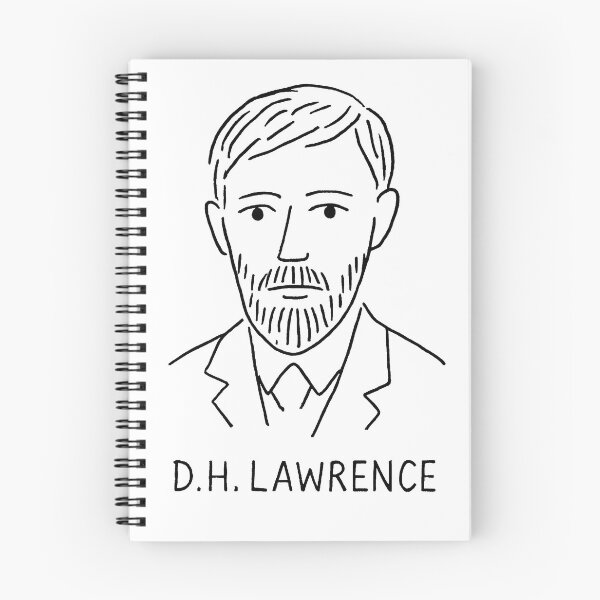 Item preview, D.H. Lawrence Minimalist Portrait – Monochrome Line Art Illustration for Literary Fans designed and sold by Artsy-With.