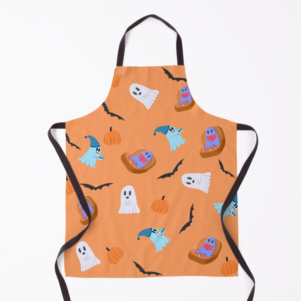 Item preview, Cute Halloween Ghosts Reading Books Pattern | Cozy Spooky Aesthetic designed and sold by momosartstudio.