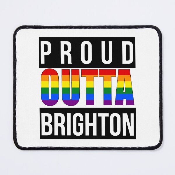 Item preview, Proud Outta Brighton Rainbow Pride – LGBTQ+ Gay Pride Design designed and sold by RomeoSketches.
