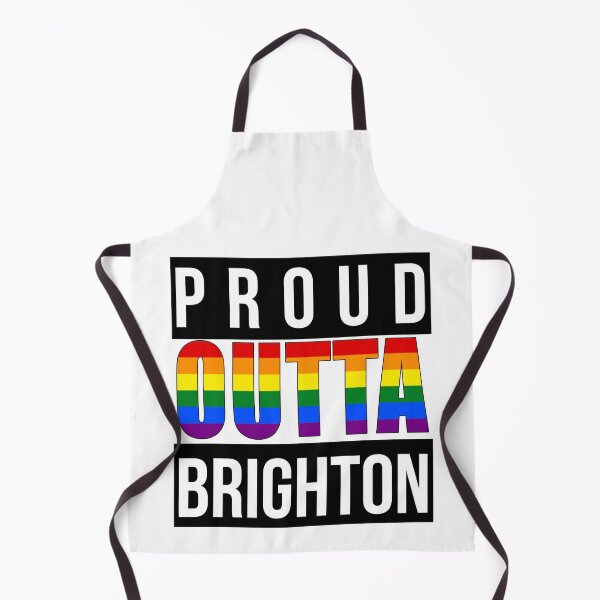 Item preview, Proud Outta Brighton Rainbow Pride – LGBTQ+ Gay Pride Design designed and sold by RomeoSketches.