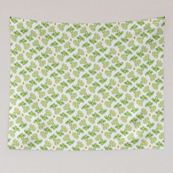 Item preview, Abstract Yellow and Green Floral Design with Mustard Accents designed and sold by Clara Fruggeri.