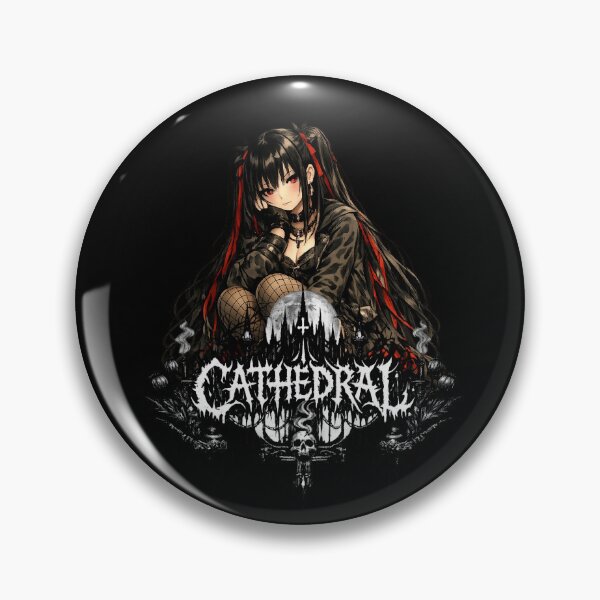 Item preview, Anime Goth Girl CATHEDRAL Cute designed and sold by GothCatHedral.