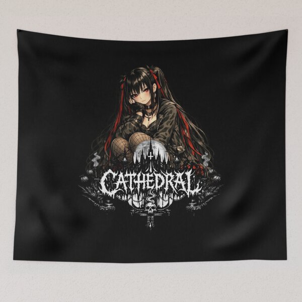 Item preview, Anime Goth Girl CATHEDRAL Cute designed and sold by GothCatHedral.