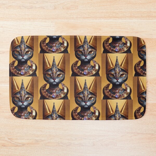 Item preview, Egyptian Cat Goddess Bastet - Design with Jewelry and Gold designed and sold by Hipatye26.
