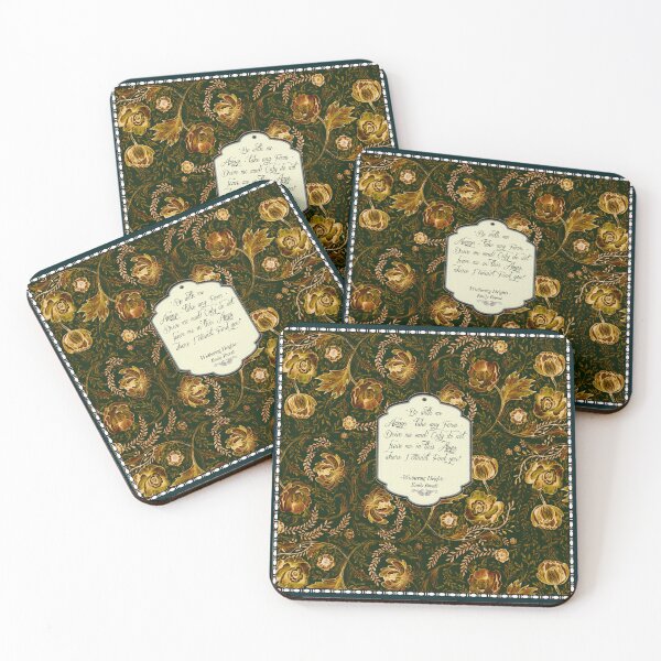 Item preview, Wuthering Heights quote-Emily Bronte- love quote-yellow flowers designed and sold by FanitsaArt.