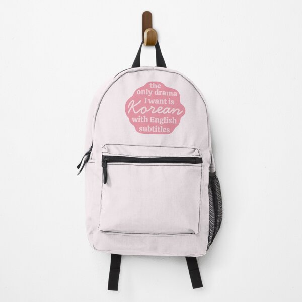 Item preview, The Only Drama I Want Is Korean With English Subtitles Funny Pink Kdrama Quote designed and sold by winterpumpkin.