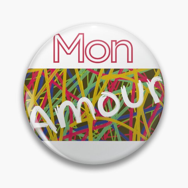 Item preview, French language "Mon Amour" designed and sold by AndysTeeShop.