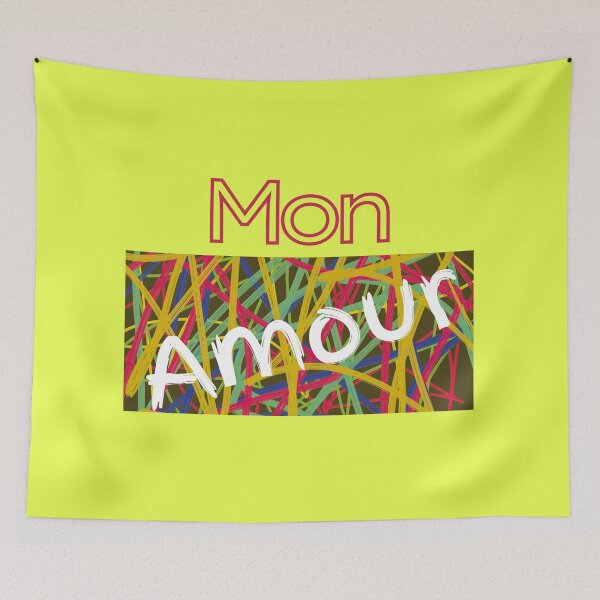 Item preview, French language "Mon Amour" designed and sold by AndysTeeShop.