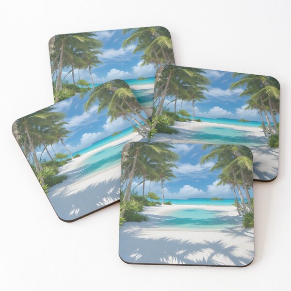 Item preview, Tranquil Beach Fantasy Illustration Art designed and sold by PrithviApparels.