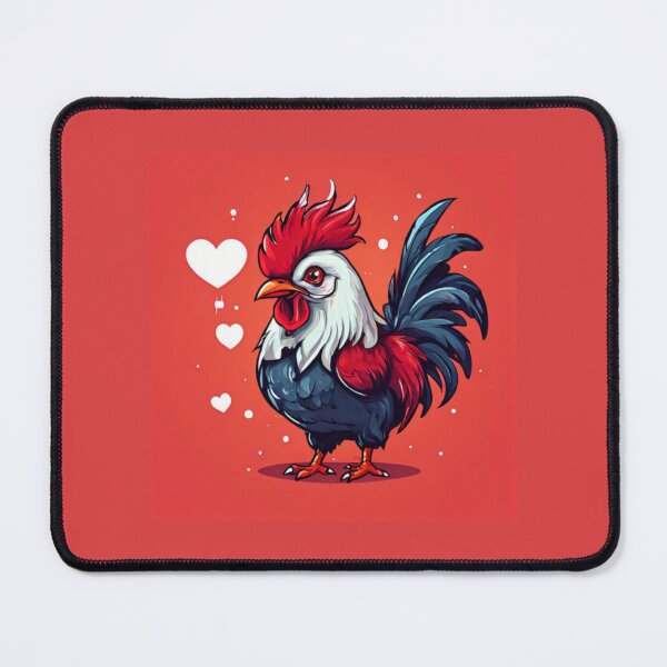 Item preview, Rooster with hearts designed and sold by Planetporridge.