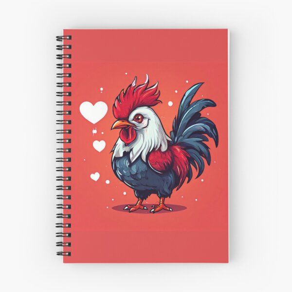 Item preview, Rooster with hearts designed and sold by Planetporridge.
