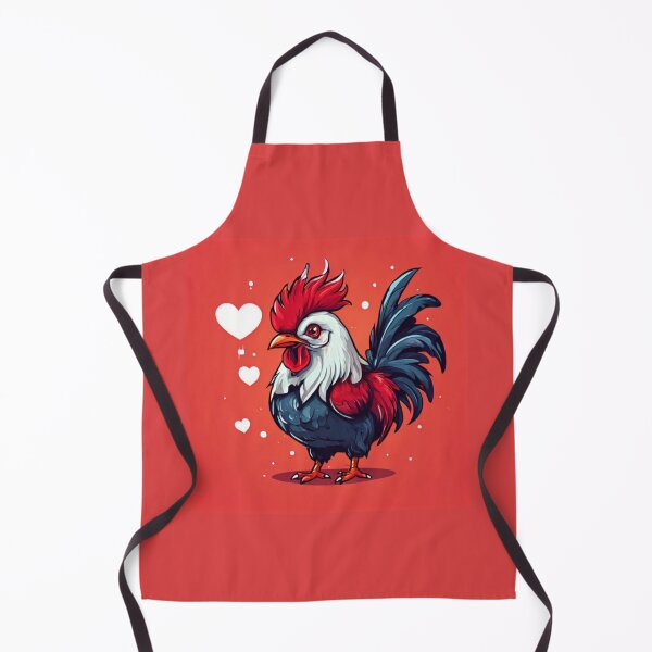 Item preview, Rooster with hearts designed and sold by Planetporridge.