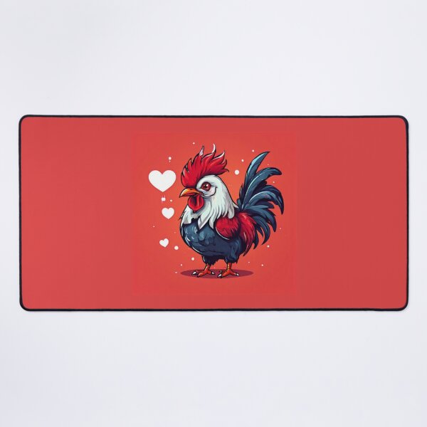 Item preview, Rooster with hearts designed and sold by Planetporridge.