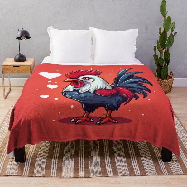 Item preview, Rooster with hearts designed and sold by Planetporridge.