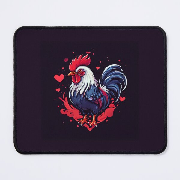 Item preview, Rooster and hearts designed and sold by Planetporridge.