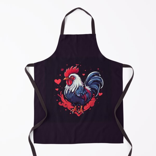 Item preview, Rooster and hearts designed and sold by Planetporridge.