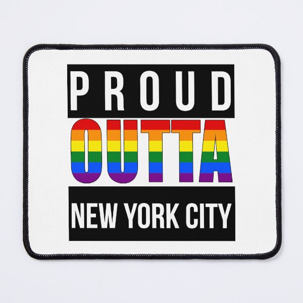 Item preview, Proud Outta New York City Rainbow Pride – LGBTQ+ Gay Pride Design designed and sold by RomeoSketches.