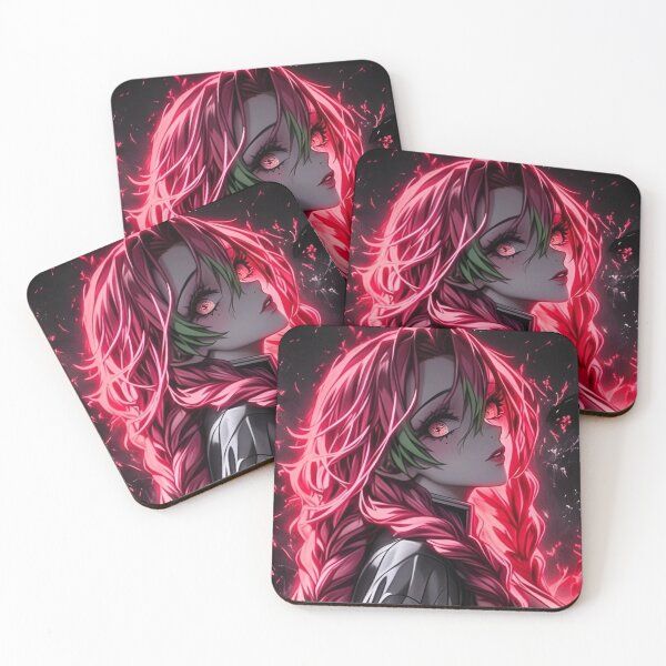 Item preview, Crimson Bloom – Neon Demon Slayer Inspired Anime Girl designed and sold by Dyan4.