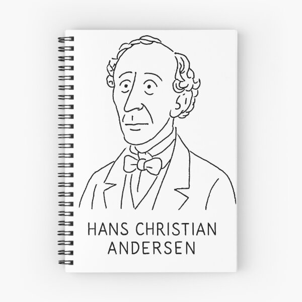 Item preview, Hans Christian Andersen Portrait – Minimalist Monochrome Line Art for Literary Lovers designed and sold by Artsy-With.