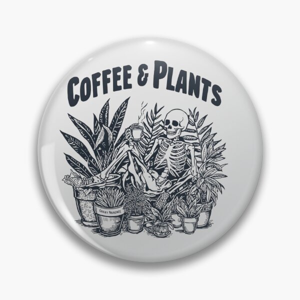 Item preview, Coffee And Plants Skeleton Drinking Coffee designed and sold by faridman.