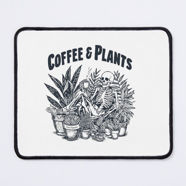 Item preview, Coffee And Plants Skeleton Drinking Coffee designed and sold by faridman.
