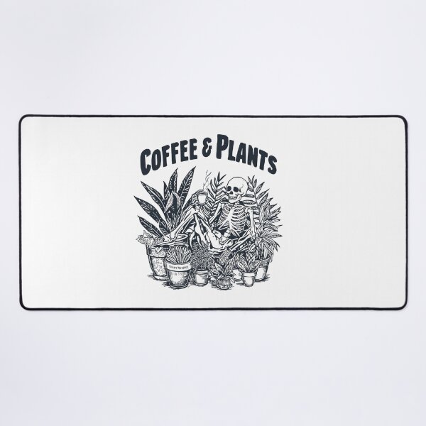 Item preview, Coffee And Plants Skeleton Drinking Coffee designed and sold by faridman.