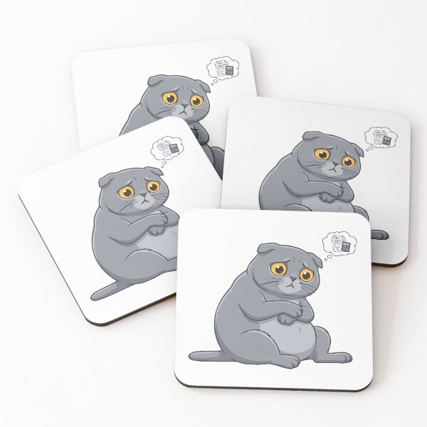 Item preview, Thinking About Taxes Depressed Scottish Fold designed and sold by Petzzz.
