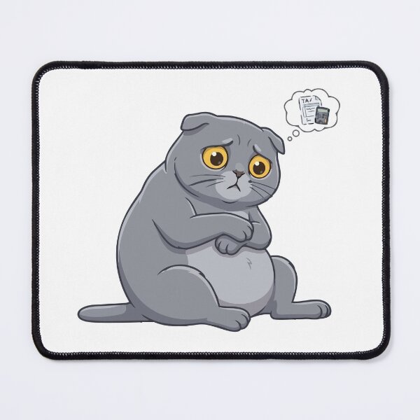 Item preview, Thinking About Taxes Depressed Scottish Fold designed and sold by Petzzz.