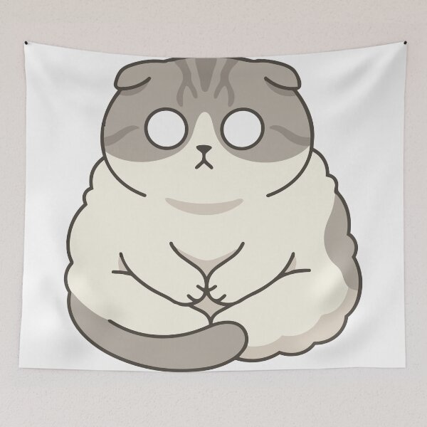 Item preview, Contemplating My 9 Lives Scottish Fold Buddha Sit designed and sold by Petzzz.