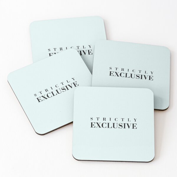 Item preview, Strictly Exclusive™ | Ice Blue - Heavyweight Collection | Minimalist Typography designed and sold by Rasamore™ Studios | Minimalist Art.