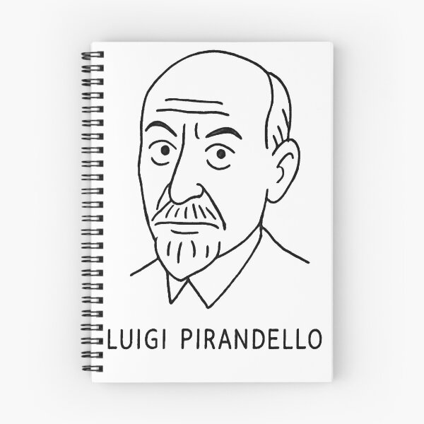Item preview, Luigi Pirandello Minimalist Portrait – Black and White Line Art Illustration designed and sold by Artsy-With.