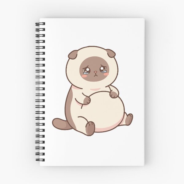 Item preview, The Worried Buddha Round Scottish Fold Cat Meme designed and sold by Petzzz.