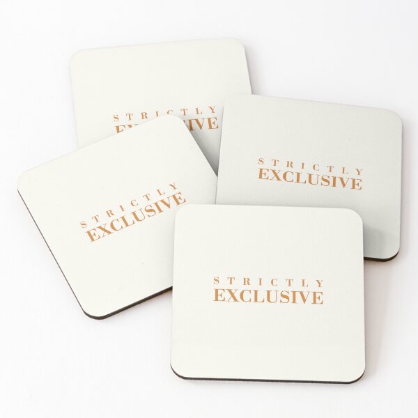 Item preview, Strictly Exclusive™ | Antique Bronze - Bone White - Heavyweight Collection | Minimalist Typography designed and sold by Rasamore™ Studios | Minimalist Art.