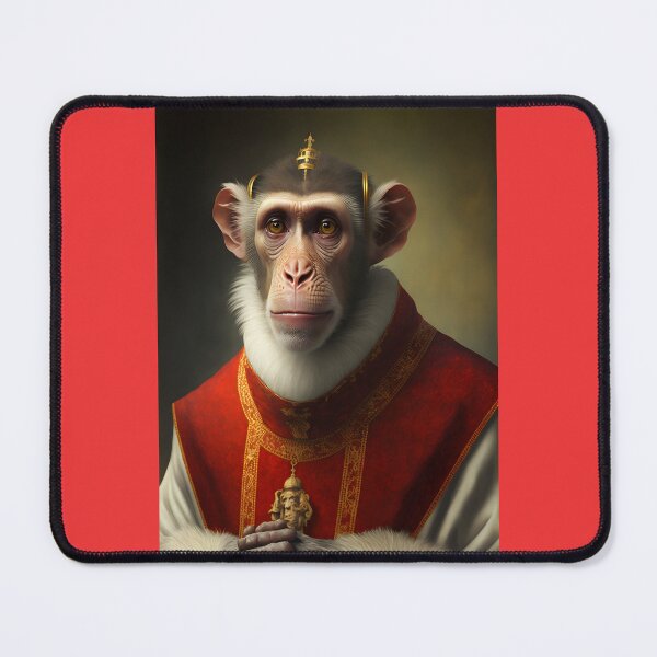 Item preview, Noble Monkey of the Ancient Court - Design with Regal and Vintage Style designed and sold by Hipatye26.