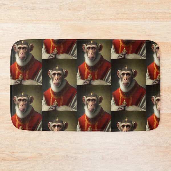 Item preview, Noble Monkey of the Ancient Court - Design with Regal and Vintage Style designed and sold by Hipatye26.