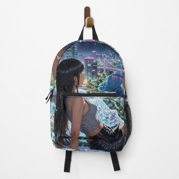 Item preview, Anime Girl Resting in Digital City designed and sold by M-Y-A-R-T-.