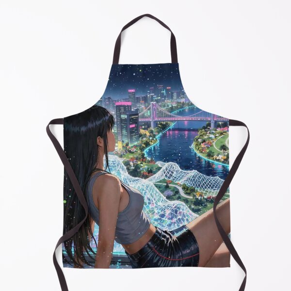 Item preview, Anime Girl Resting in Digital City designed and sold by M-Y-A-R-T-.