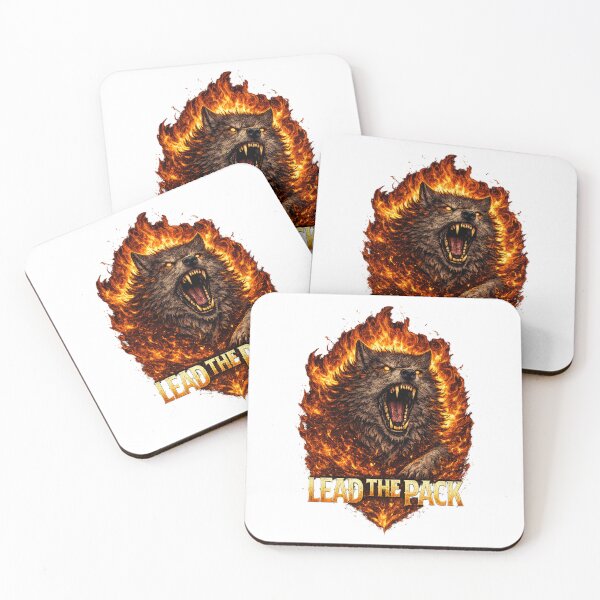 Item preview, Lead The Pack Alpha Wolf T-Shirt – Fire Wolf Dark Fantasy Graphic Design designed and sold by VivaThread.