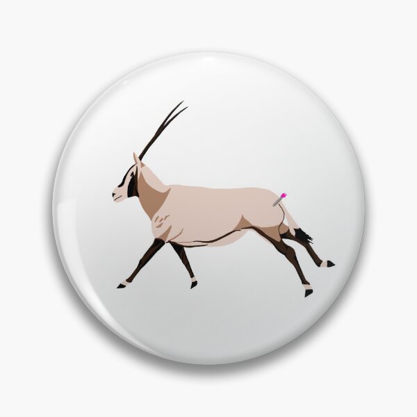 Item preview, Darted Arabian Oryx designed and sold by OldSoulArt.