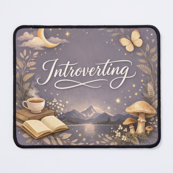 Item preview, Introverting Aesthetic Moonlight Pretty Design – Cozy Introvert Art Print designed and sold by Sanika arts .