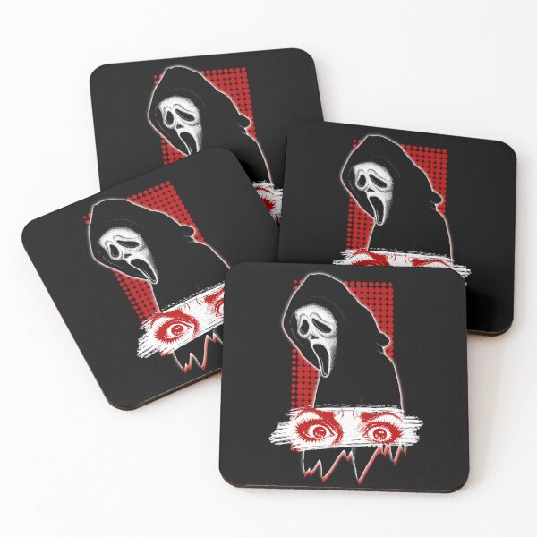 Item preview, Retro Horror Mask Illustration – Pop Art Slasher Inspired Gothic Design designed and sold by homework store.
