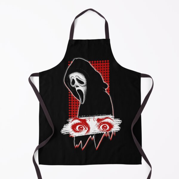 Item preview, Retro Horror Mask Illustration – Pop Art Slasher Inspired Gothic Design designed and sold by homework store.