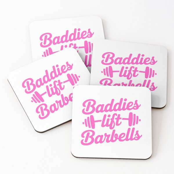 Item preview, Baddies Lift Barbells! Pink Gym Girl designed and sold by PMCreative.