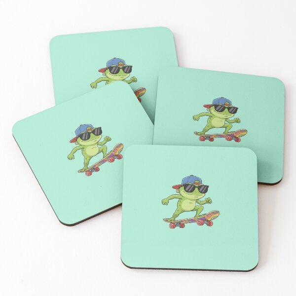 Item preview, Cool skateboard frog designed and sold by Less-Drama.