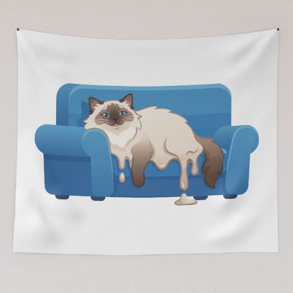 Item preview, Bones Are Optional Melting Ragdoll Cat designed and sold by Petzzz.