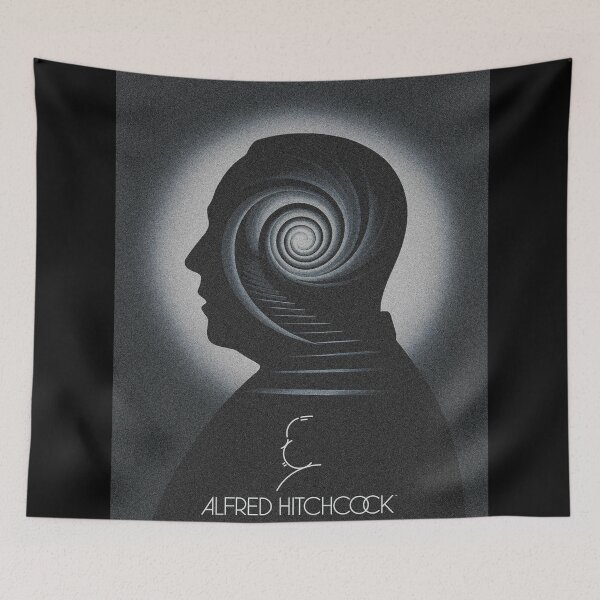 Item preview, Alfred Hitchcock Poster – Vintage Suspense Master Fan Art Print for Classic Cinema Lovers designed and sold by paulo silveira.