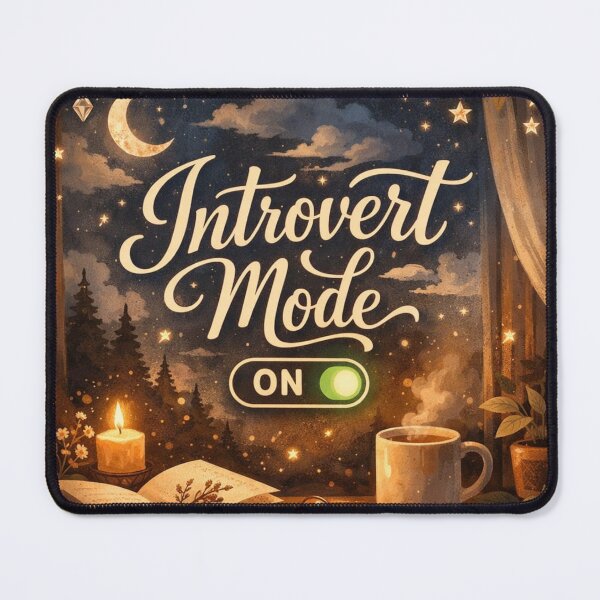 Item preview, Introvert Mode On Aesthetic Night Cozy Illustration designed and sold by Sanika arts .