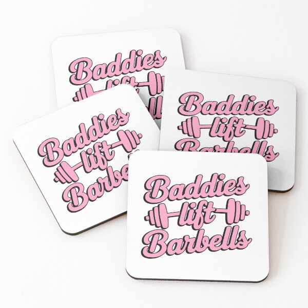 Item preview, Baddies Lift Barbells! Pink Gym Girl designed and sold by PMCreative.