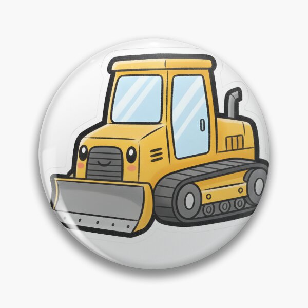 Item preview, Cute Bulldozer Cartoon designed and sold by 4AGift.